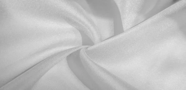 Texture, fond, motif, tissu de soie de couleur blanche. C'est... — Photo