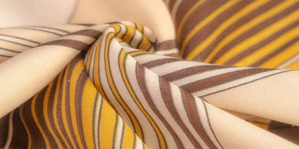 Textura, fondo, patrón, tela de seda de color marrón, geomet —  Fotos de Stock