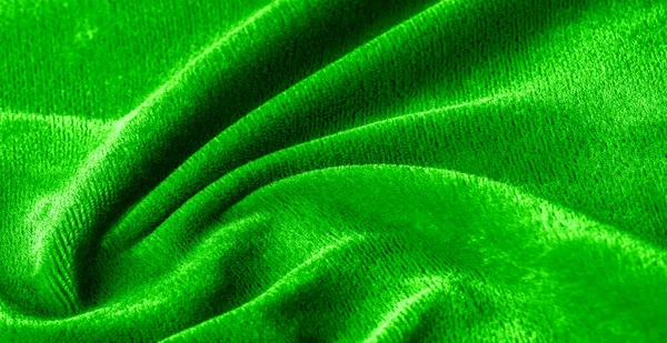 Motivo, trama, sfondo, tessuto di velluto verde, Girare le teste in — Foto Stock