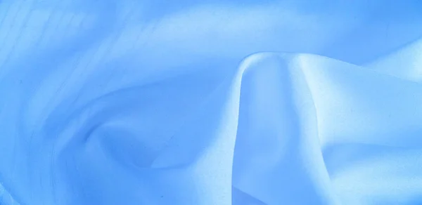 Textur Hintergrund, Muster. Seidenblauer Stoff. von telio, diese — Stockfoto