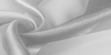 Doku, arka plan, metalik s ile beyaz ipek çizgili kumaş