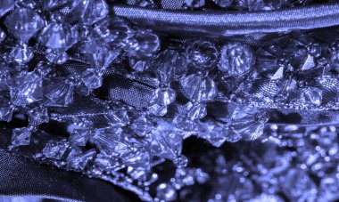 kartpostal arka plan doku, ipek kumaş derin mavi, Bondi mavi, 