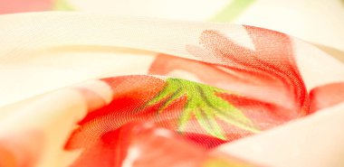 Doku arka plan, desen, duvar kağıdı. bej ipek kumaş, kırmızı r