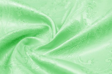Doku arka plan Kumaş ipek yeşil İnce ve Hafif, y ekleyin