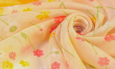 Doku, arka plan, desen, ipek kumaş, bir be küçük çiçekler