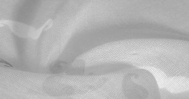 Doku arka plan, boyalı karikatür musta ile beyaz ipek kumaş