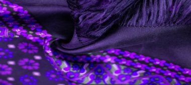 ipek kumaş mavi ve yeşil renkler, kalın fabri ile koyu mavi