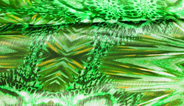 Arka plan dokusu, desen. Yeşilimsi zümrüt gölgesinden ipek.