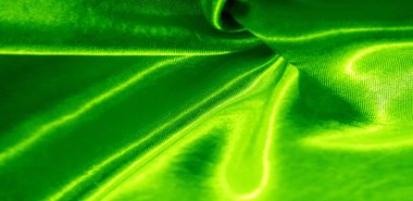 Doku, arka plan, desen, yeşil renk ipek kumaş. Bu bir