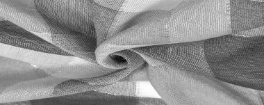 Doku, arka plan, ipek eşarp kadınsı siyah ve beyaz bir 