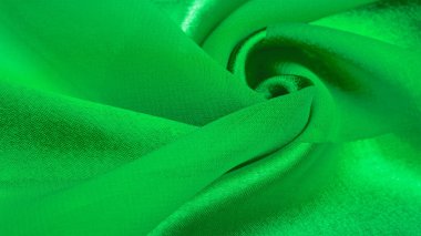 Doku, arka plan, metalik s ile yeşil ipek çizgili kumaş