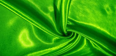 Doku, arka plan, desen, yeşil renk ipek kumaş. Bu bir