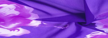 Doku, arka plan, kırmızı çiçek baskılı mavi ipek kumaş. Y