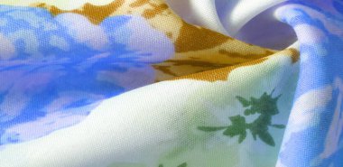 doku deseni pamuklu kumaş. Beyaz bir backgrou üzerinde çiçekler güller