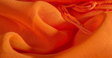 arka plan, desen, doku, Turuncu ipek kumaş parlak bir