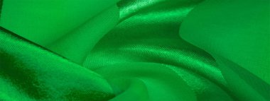 Doku, arka plan, metalik s ile yeşil ipek çizgili kumaş