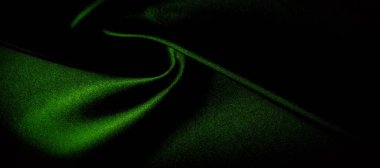 doku, arka plan, desen. yeşil ipek kumaş panoramik fotoğraf.