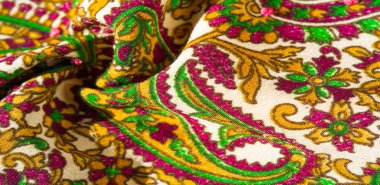 Arka plan dokusu, desen, paisley kumaş pamuk. Tarafından tasarlanmıştır