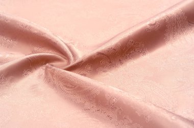 Doku, arka plan, desen. Bir desen o ile kumaş ipek bej