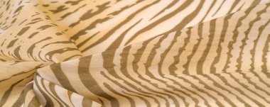 Doku, desen, koleksiyon, ipek kumaş, Afrika teması, hayvan