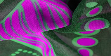 doku arka plan desen duvar kağıdı. Yeşil pembe siyah ipek fabr