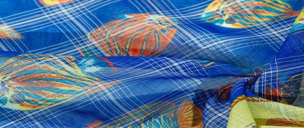 Textura, fundo, padrão, coleção, navy-colored seda fabr — Fotografia de Stock
