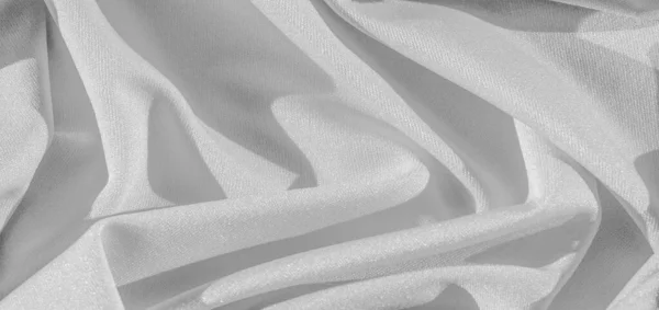 Tekstur, latar belakang, kain sutra, selendang perempuan putih; Desain-fri — Stok Foto