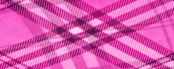 Silk, cloth pink (carnation), checkered wallpaper in a cage tart — Stock Photo, Image