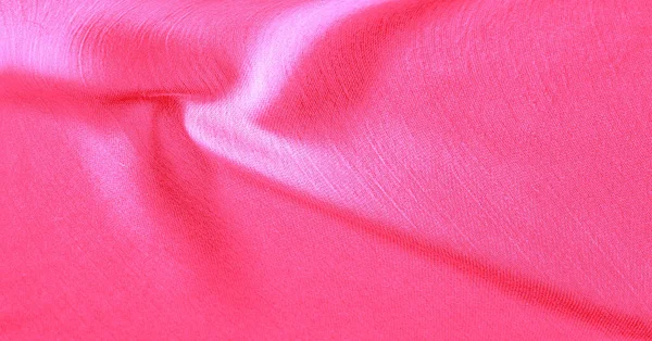 Background pattern texture wallpaper, crimson pink silk fabric. — Stock Photo, Image