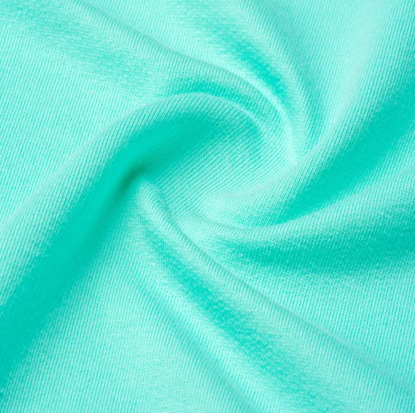 Tekstur, latar belakang, pola. Kain rajutan biru, turqu — Stok Foto