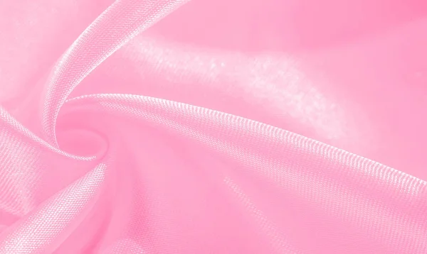 Gambar tekstur indah sutra merah muda porselen krep, dibuat esp — Stok Foto
