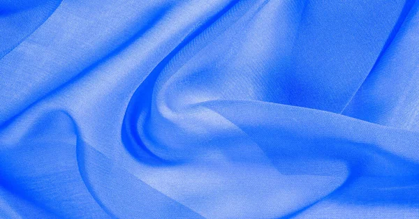 Texture, background, pattern, cyan blue, silk fabric This very l — Stock Photo, Image