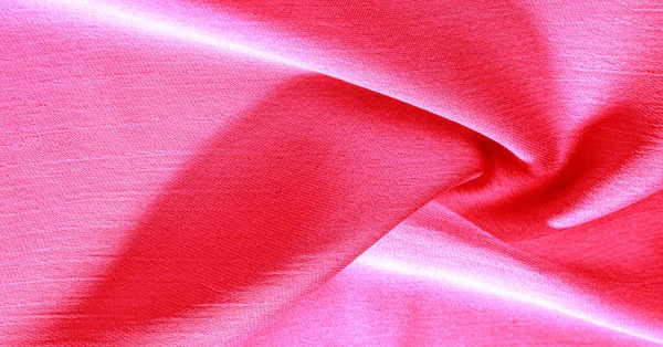 Gambar latar belakang wallpaper pola, kain sutra merah muda merah muda . — Stok Foto