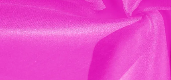 질감, 배경, 패턴, 실크 핑크 원단. 크레이프 새틴 에 t — 스톡 사진