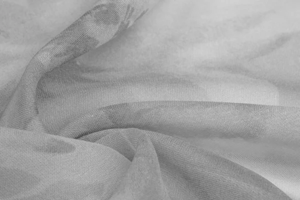 Textura, fondo, seda translúcida delgada con un patrón grande . — Foto de Stock