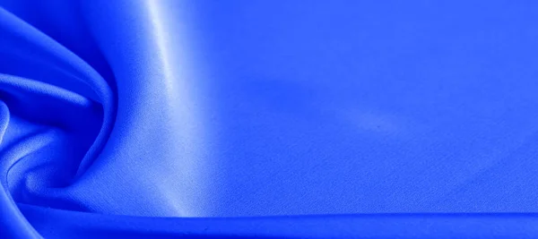 Textura de fondo, patrón. tela de seda azul. Este peso ligero — Foto de Stock