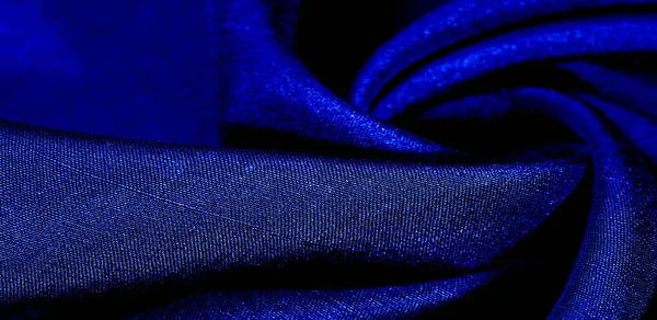 Tekstura, tło, wzór, niebieski kolor, tkanina. Tkanina bawełniana — Zdjęcie stockowe