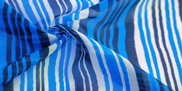 Textura de fondo. tela de seda a rayas multicolor. México co —  Fotos de Stock