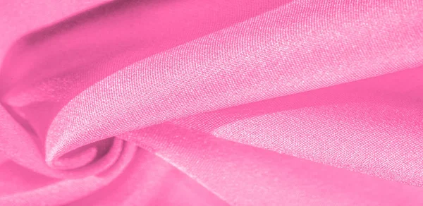 Texture, sfondo, motivo, tessuto di seta rosa. Questa seta è inc — Foto Stock