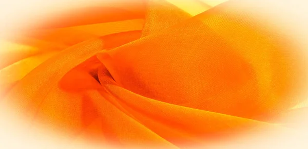 Textura de tecido de seda amarela. Também é perfeito para o seu desejo — Fotografia de Stock