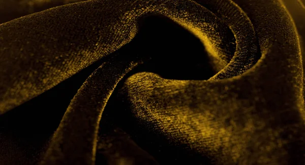 Текстура фона, рисунок. Желтый бархат — стоковое фото
