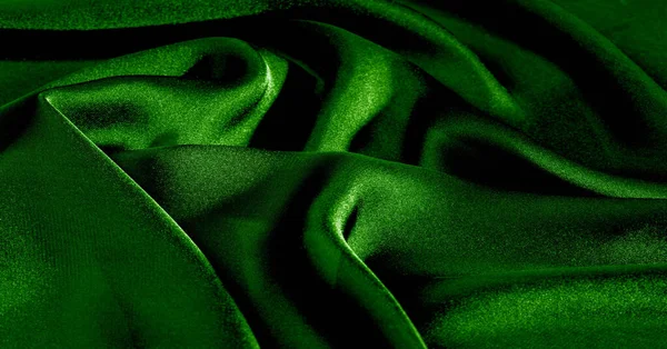 Fond, motif, texture, papier peint, tissu de soie verte. Ajouter — Photo