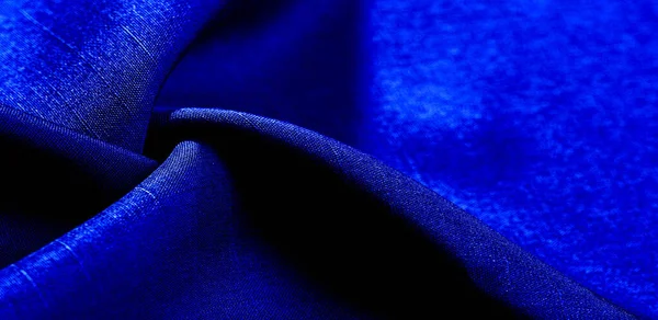 Textura, fondo, patrón, color azul, tela. tela de algodón — Foto de Stock