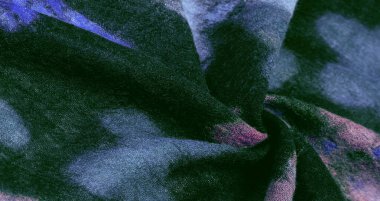 Doku, arka plan, renkli tereyağı ile siyah yün kumaş