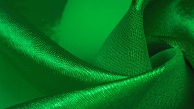 Doku, arka plan, metalik s ile yeşil ipek çizgili kumaş