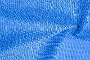 Arka plan dokusu, desen Kumaş dikişli mavi ile sıcak yün 