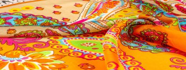 Doku, arka plan, paisley ipek kumaş, Hint temalar süslü t