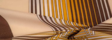 Doku, arka plan, desen, kahverengi renk ipek kumaş, geomet