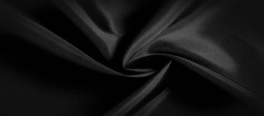 doku, arka plan, desen. Siyah ipek kumaş. Bu siyah ve