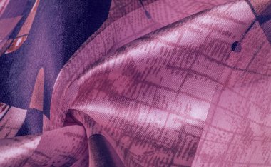 Arka plan dokusu Bir ipek baskı ile Evrensel georgette, drawin